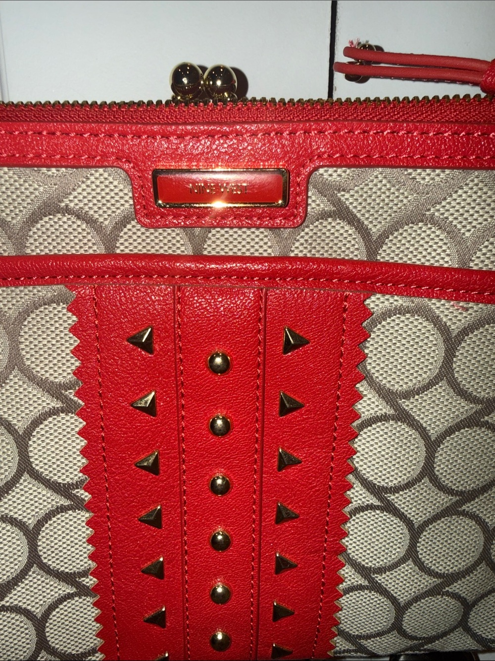 Red Patterned‎ Crossbody Bag - Picture 3 of 7